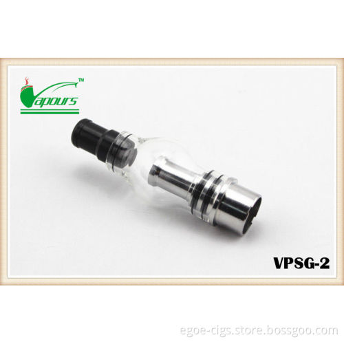 Mental Coil E Cigarette Atomizer , Glass Dome Wax Dry Herb Atomizer With No Leaking